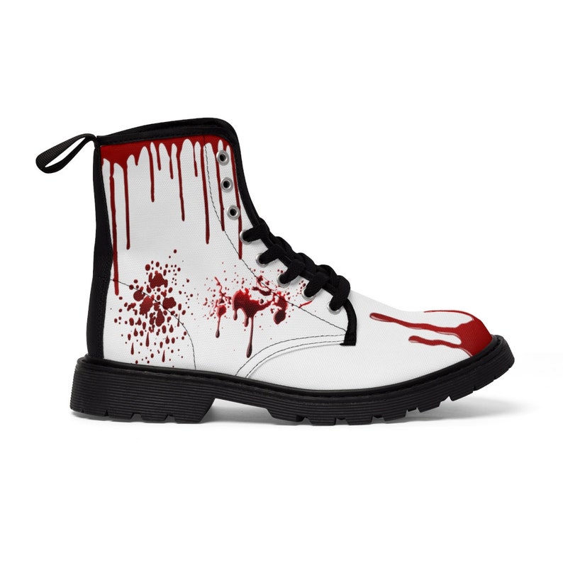 Punk Rocker Gothic Metal Spooky Men's Canvas Boots