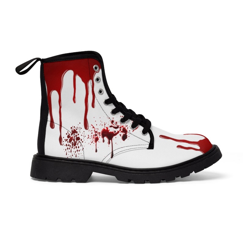 Punk Rocker Gothic Metal Spooky Men's Canvas Boots