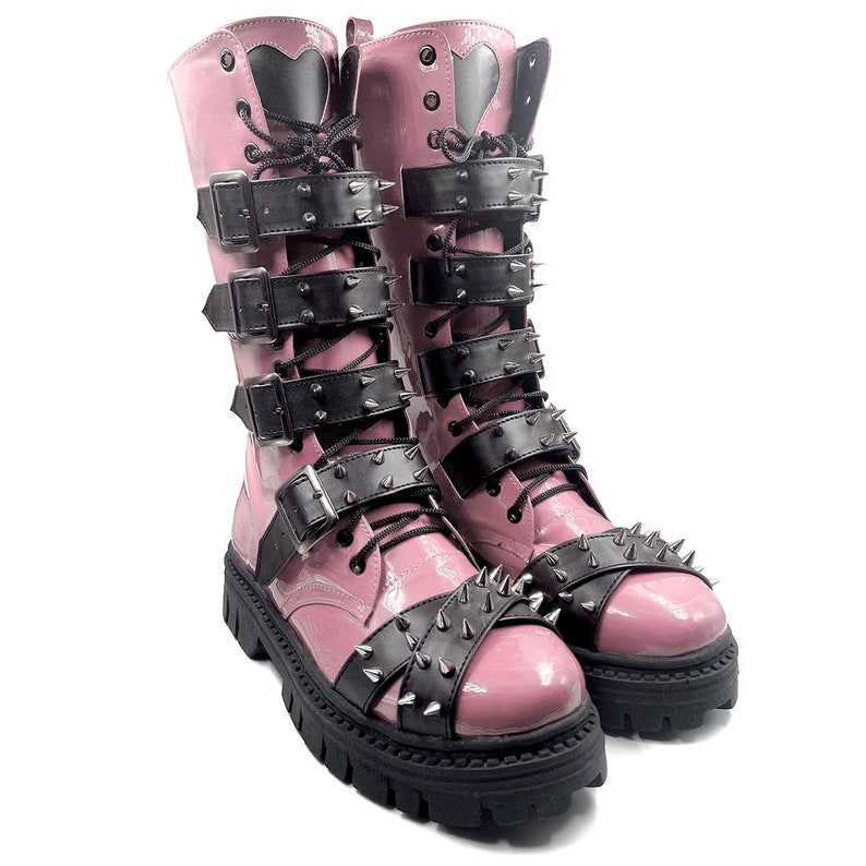 Draculala 2.0 Gothic Boots Handmade High Boots Belted