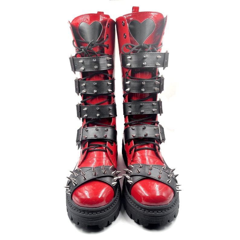Draculala 2.0 Gothic Boots Handmade High Boots Belted