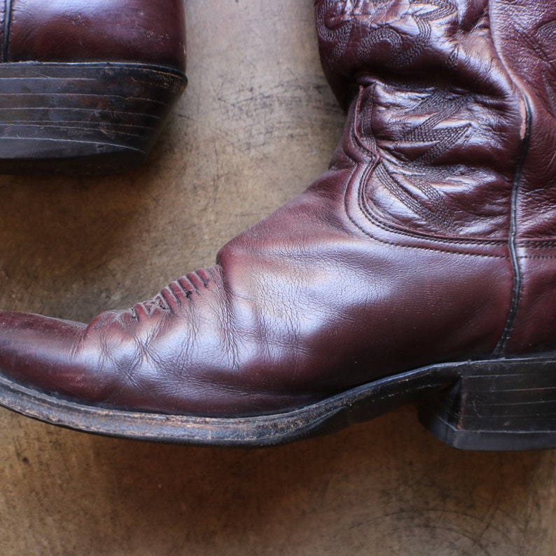 12 D Men's Cowboy Boots / Dan Post Dark Brown Western