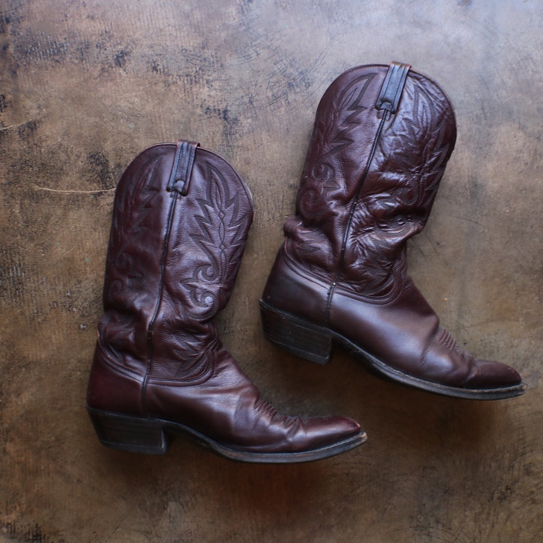 12 D Men's Cowboy Boots / Dan Post Dark Brown Western