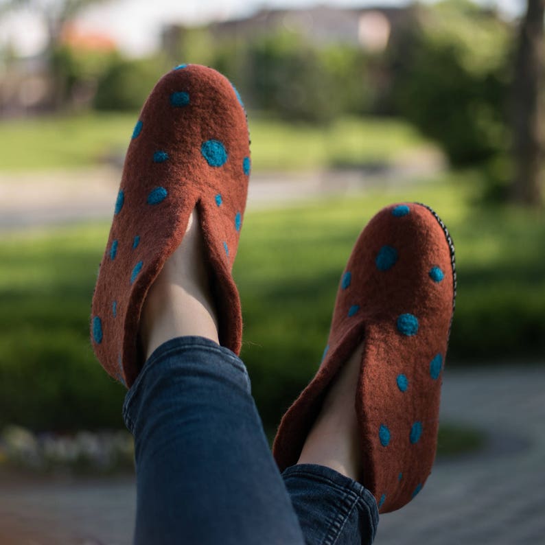 Gift for Women Birthday Gifts for Her Brown Polka Dots Boots