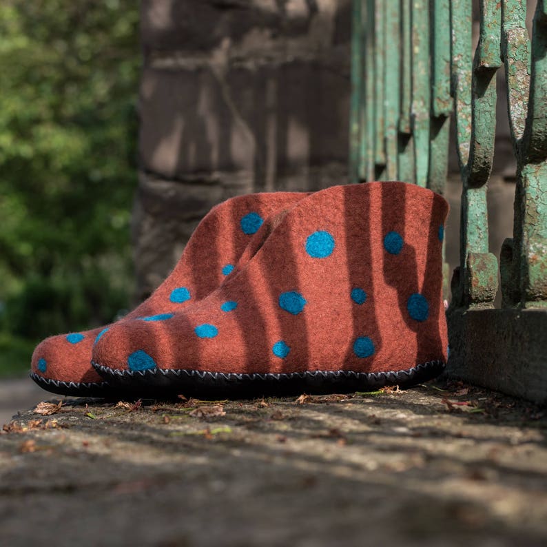 Gift for Women Birthday Gifts for Her Brown Polka Dots Boots
