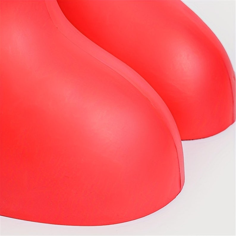 Red Astroboy Boots Trendy High Cartoon Round Toe Big Red