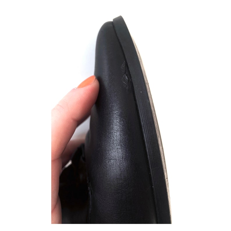 90s Black Leather Ankle Boots by St. Michael M&S. Grannys