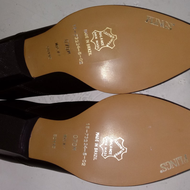 New W/OUT Tags Size:7m FLINGS? Women's Leather Ankle
