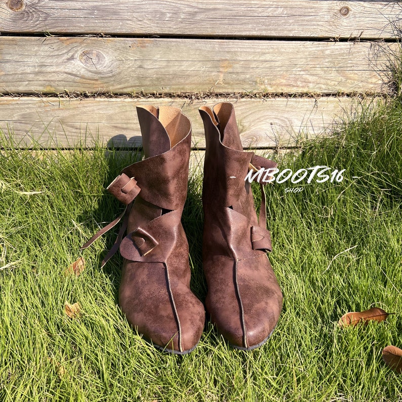Medieval Renaissance Viking Boots Ren Faire Boots Handmade