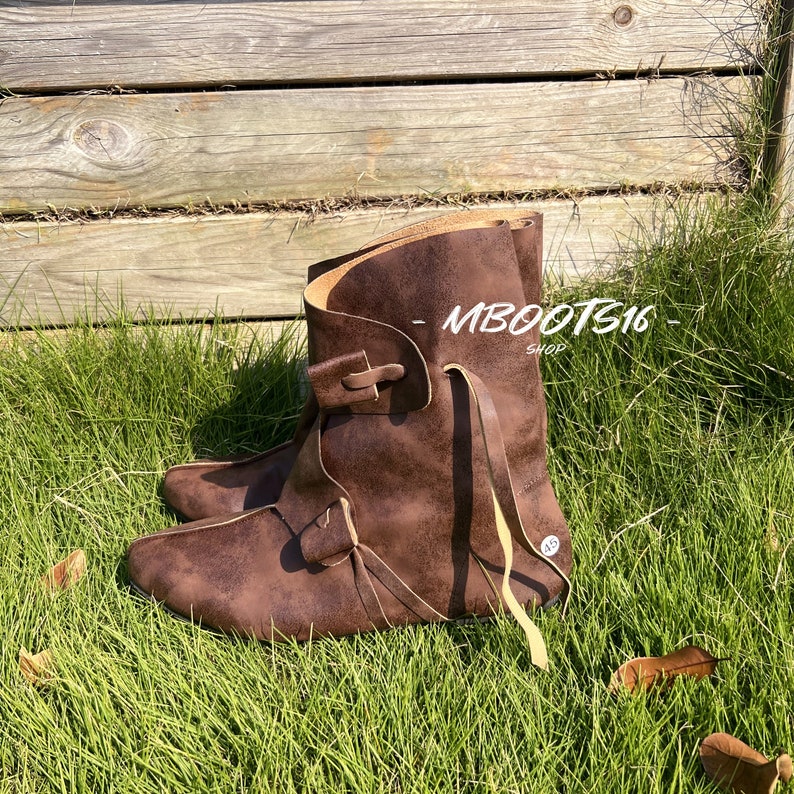 Medieval Renaissance Viking Boots Ren Faire Boots Handmade