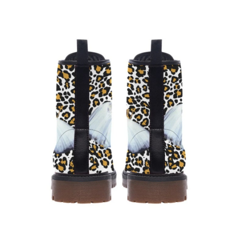 Marilyn Monroe Leopard Style UNISEX Vegan Leather Boots