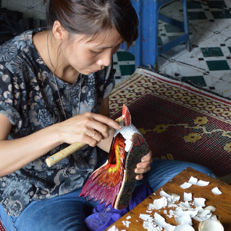 Wing Hand Carved Vietnam Traditional Lacquer