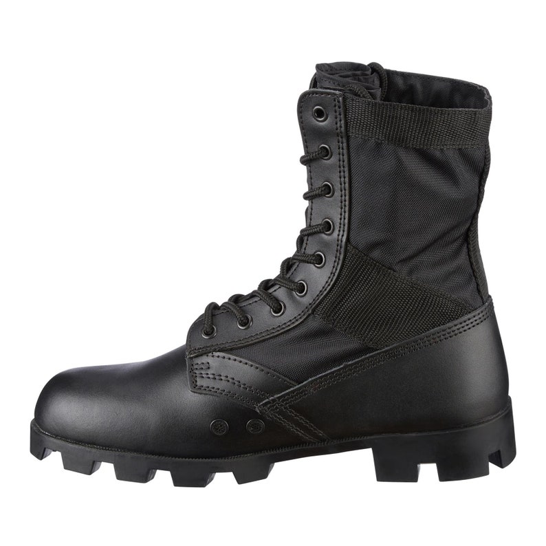 Genuine U.S. Army Jungle Black Leather PANAMA Boots Combat