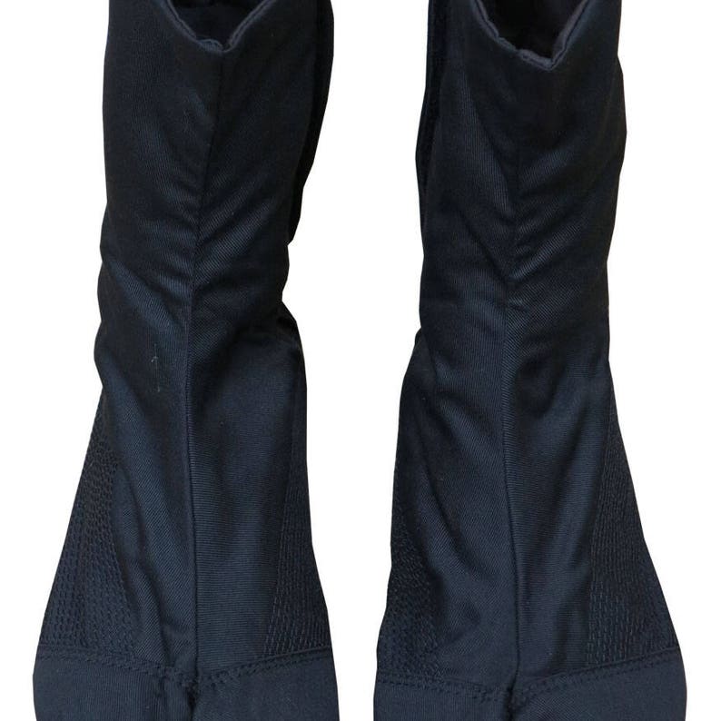 Comfortable Tabi Boots. Vegan Boots With Flat Sole. Black