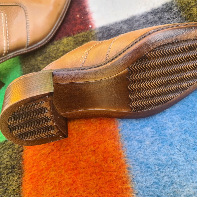 Mens Vintage Deadstock Sandal Boots 1970s Bell Bottoms Flares