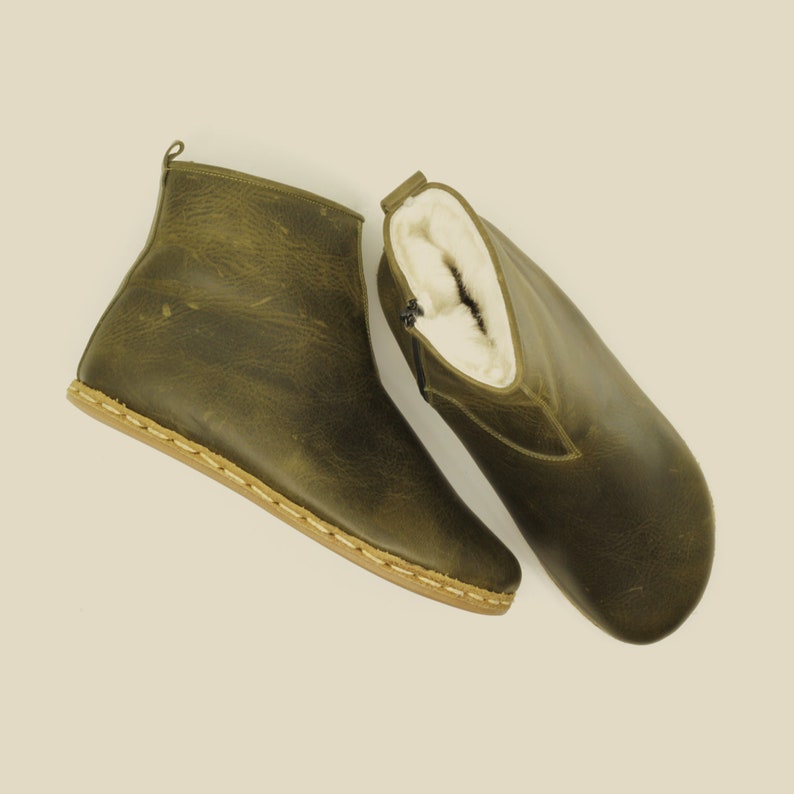 Shearling Ankle Barefoot Women Boots Crazy Vision Zero