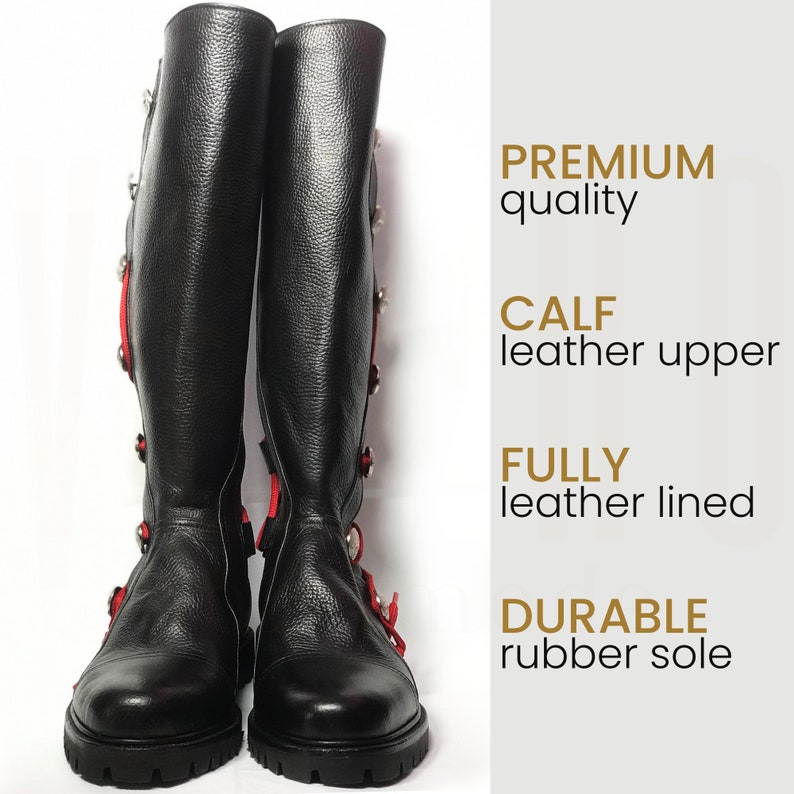 Leather Renaissance Boots for Men Comfortable Men Cosplay