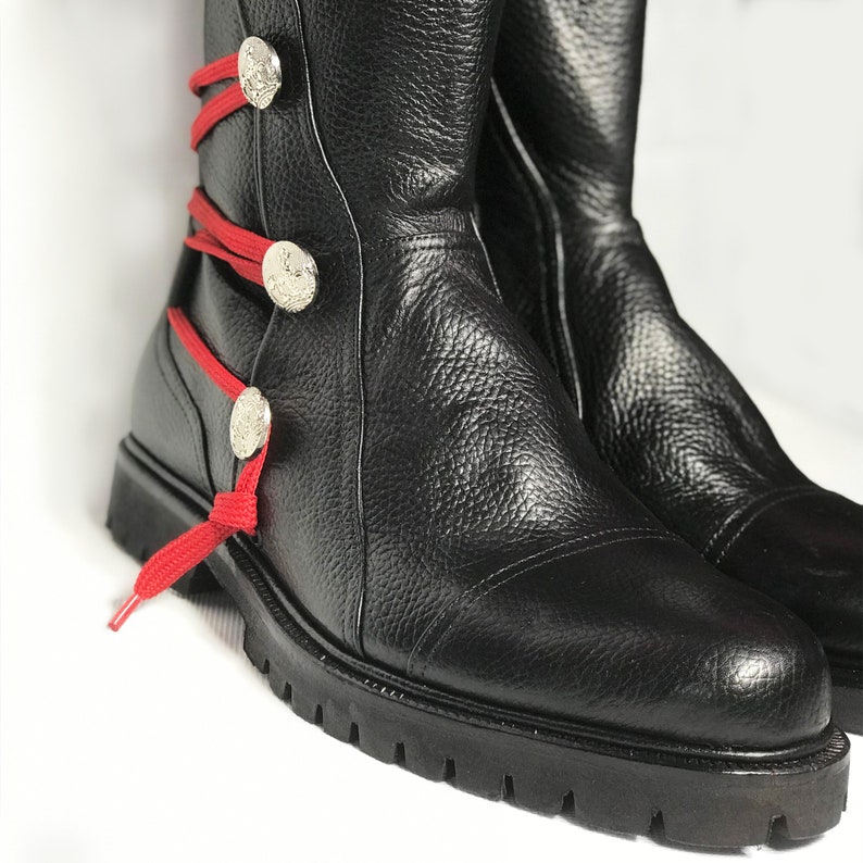 Leather Renaissance Boots for Men Comfortable Men Cosplay
