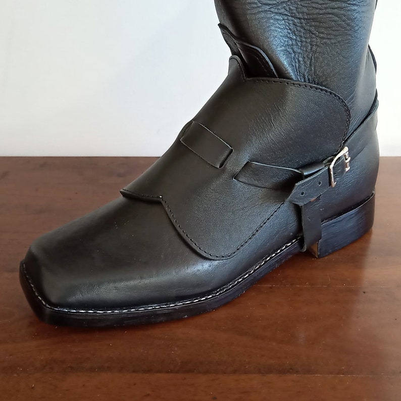 Extra Tall Musketeer Cavalier Knight Pirate Men Leather Boots