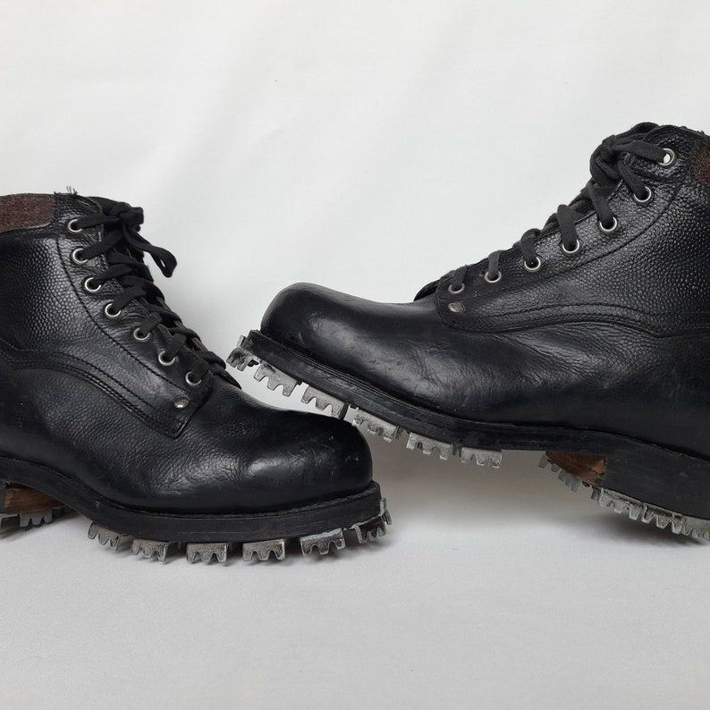 Vintage USSR Tricouni Climbing Boots tricouni Nails Leather