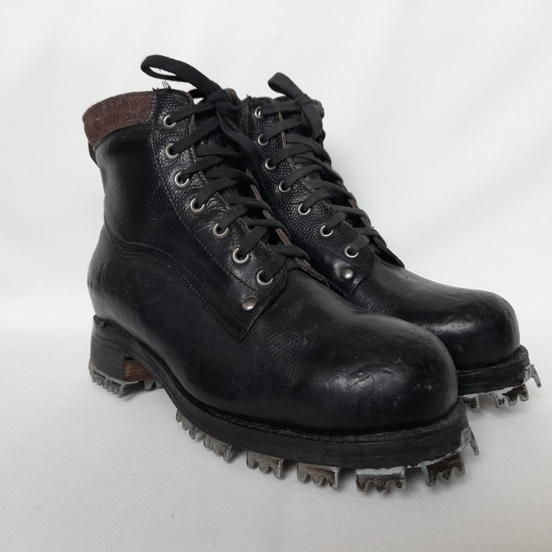 Vintage USSR Tricouni Climbing Boots tricouni Nails Leather