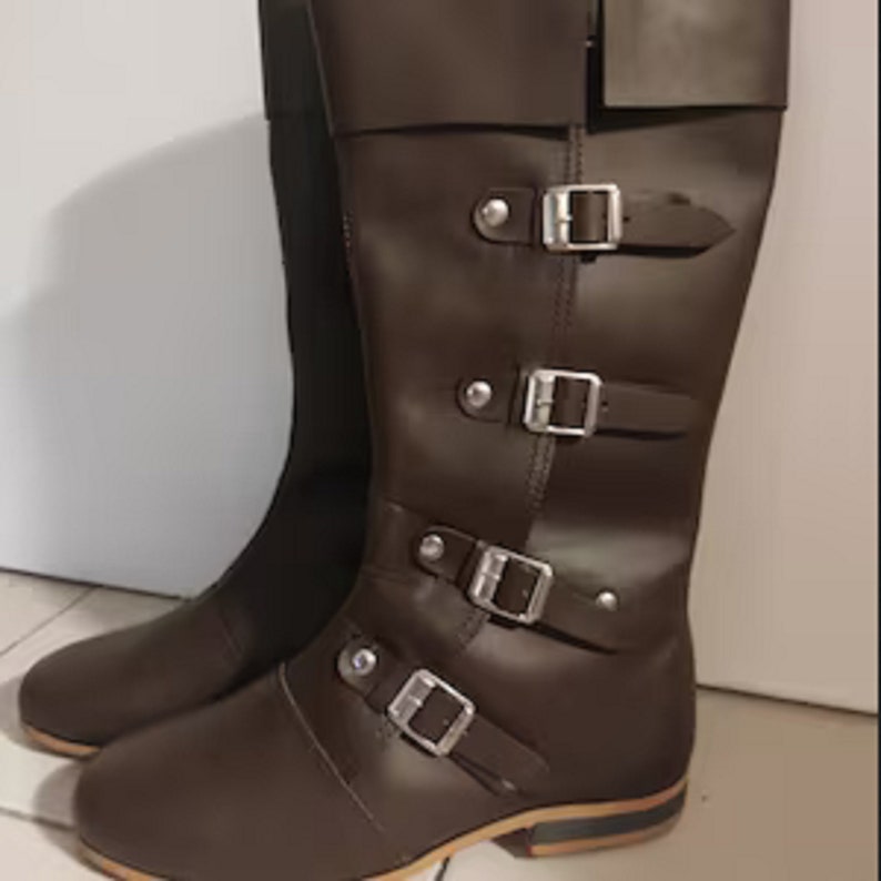 Medieval Leather Boots RENAISSANCE Viking Pirate Boots Mans