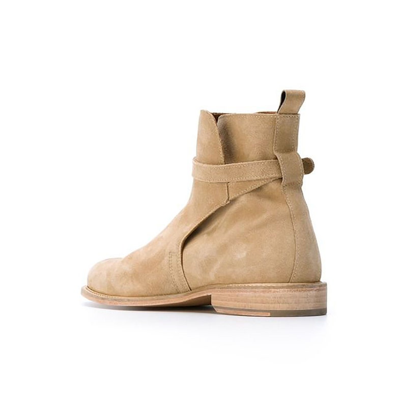 Leather Boots Men Men's Work Boots Ankle Boots