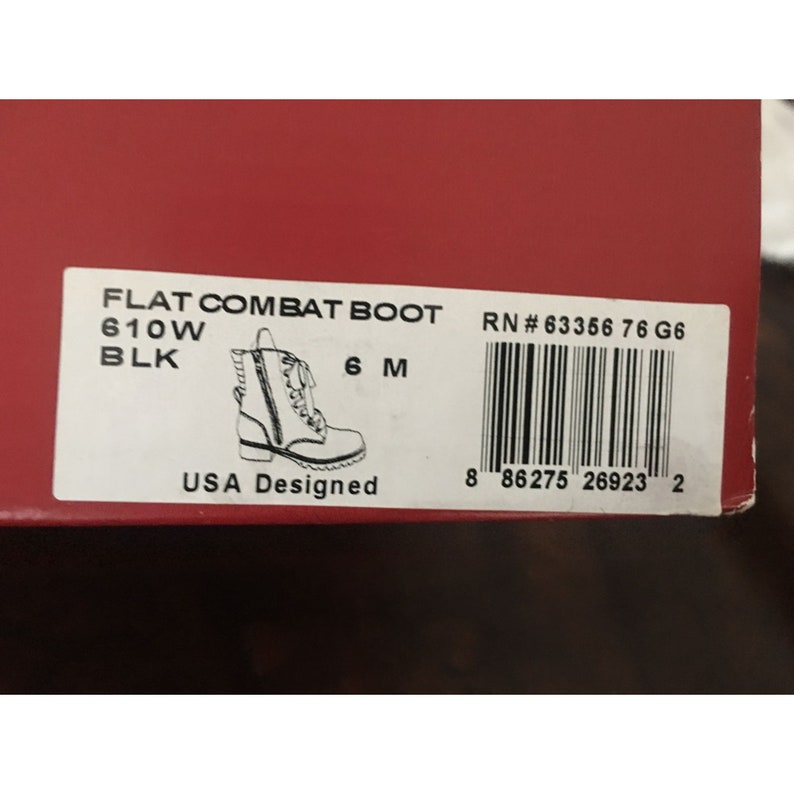 NIB Capezio Flat Black Combat Boots Size 4 or 6 Available 610W