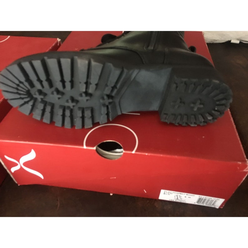 NIB Capezio Flat Black Combat Boots Size 4 or 6 Available 610W