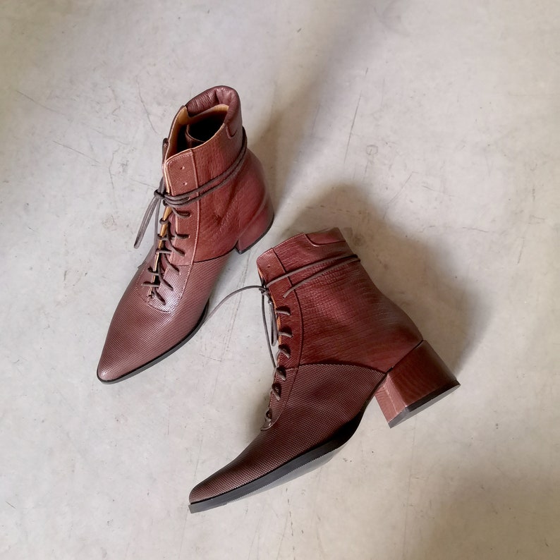 Brown Booties Women Stylish Handmade Brown Leather Ankle